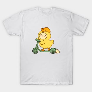 Chicken riding electric scooter T-Shirt